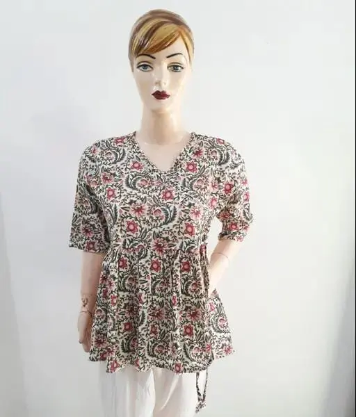Printed Cotton Short Kurti 