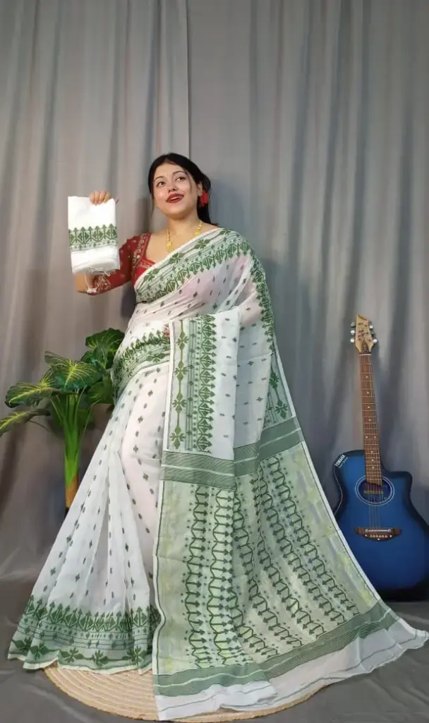 white and light green