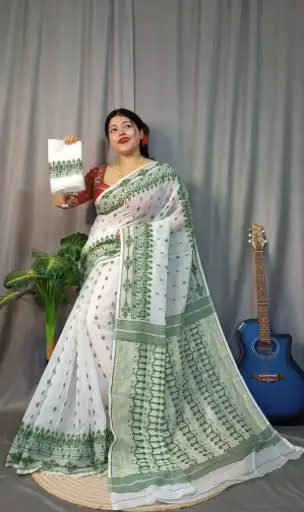 white and light green